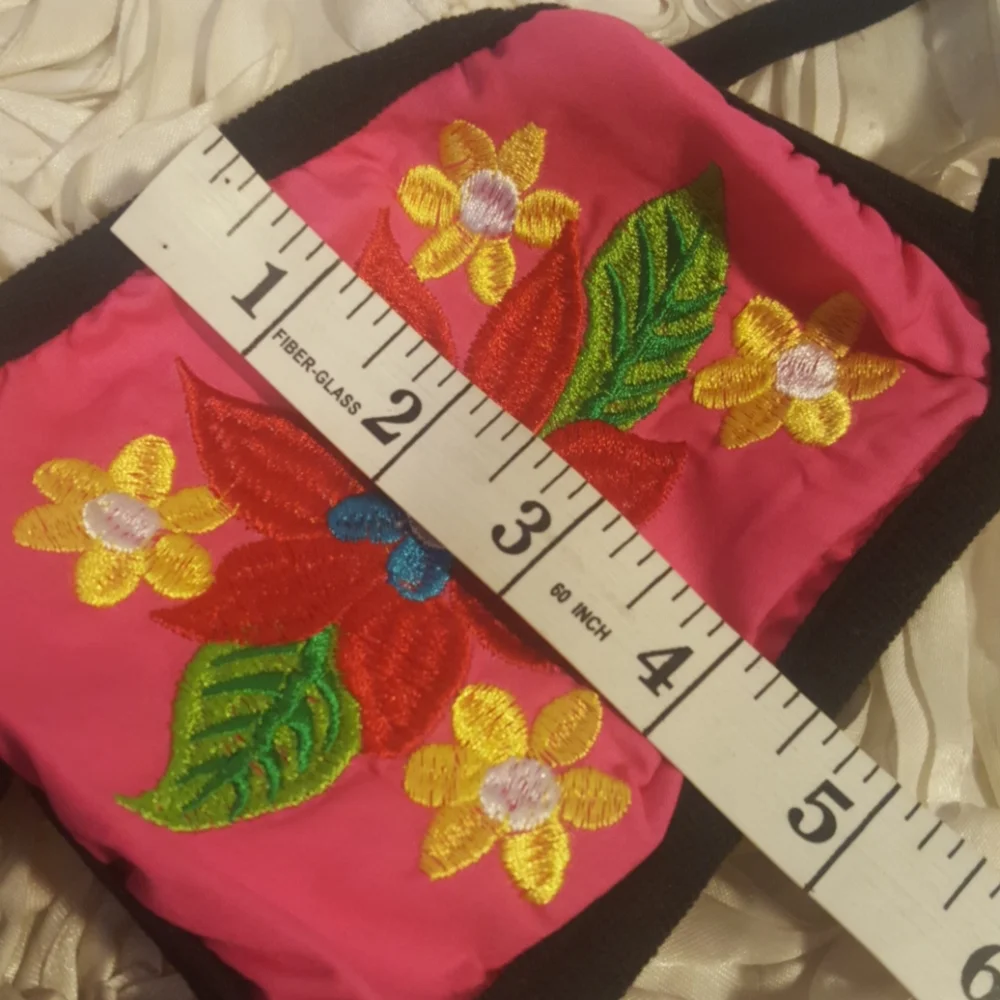 Face Mask Fashion Floral Embroidered